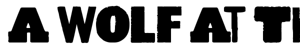 A Wolf At The Door font