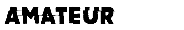 Amateur font
