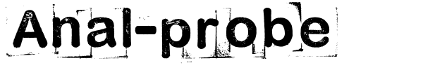 Anal-probe font