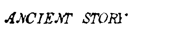 Ancient Story font preview