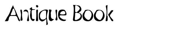 Antique Book font