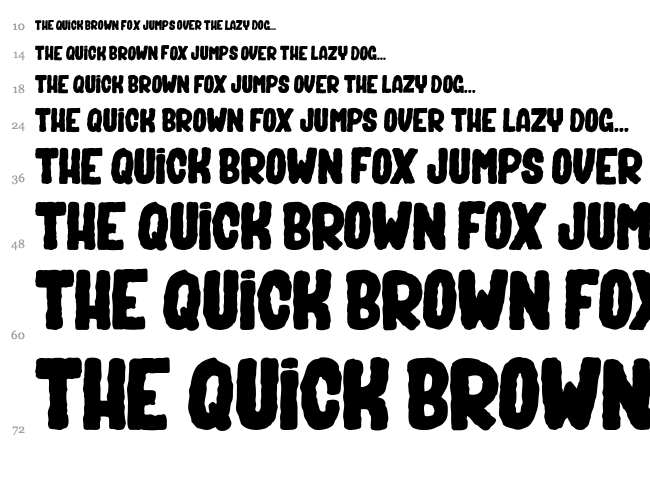 Bad Spirit font waterfall