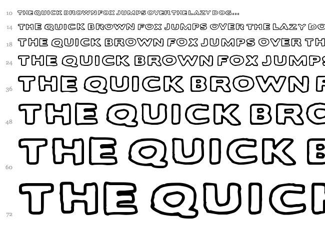 Balochisaurus font waterfall
