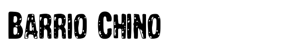 Barrio Chino font