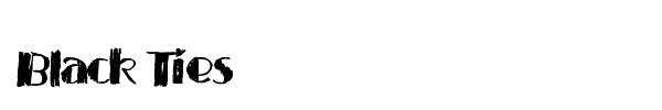 Black Ties font