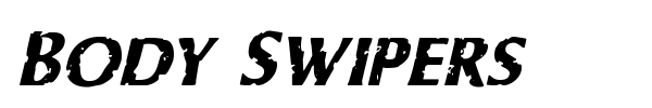 Body Swipers font preview