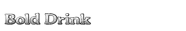 Bold Drink font