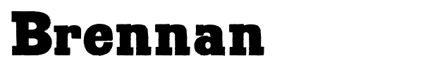 Brennan font