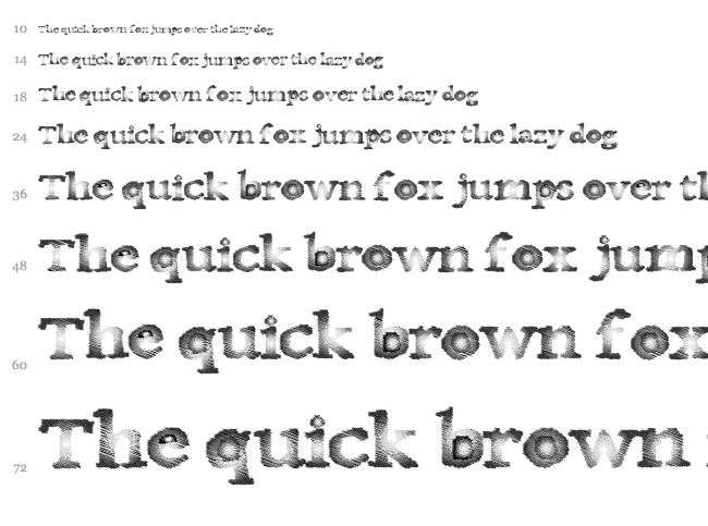 Canada Mist font waterfall