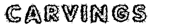Carvings font
