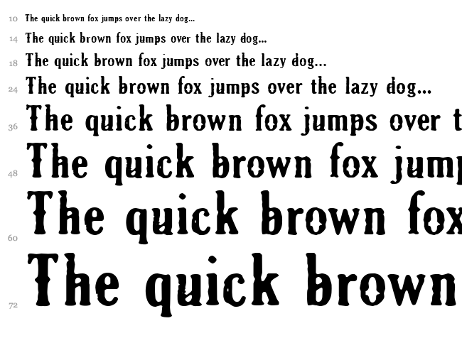 CF Old Milwaukee font waterfall