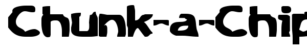 Chunk-a-Chip font