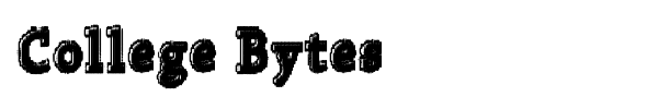 College Bytes font