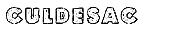 Culdesac font