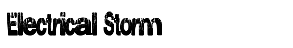 Electrical Storm font preview