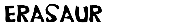 Erasaur font preview