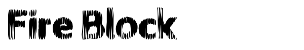 Fire Block font