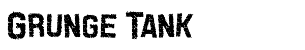 Grunge Tank font