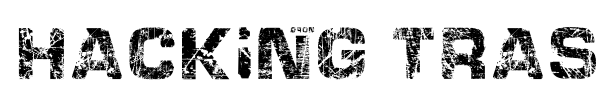 Hacking Trashed font
