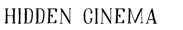 Hidden Cinema font