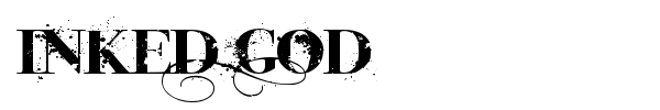 Inked God font