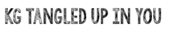 KG Tangled Up In You font preview