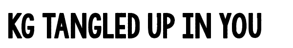 KG Tangled Up In You font preview
