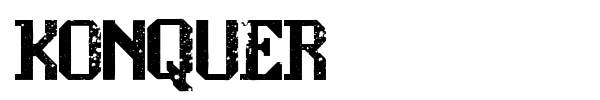 Konquer font