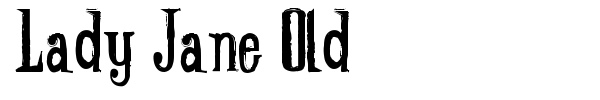 Lady Jane Old font