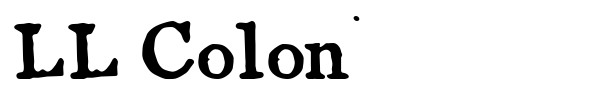 LL Colon font