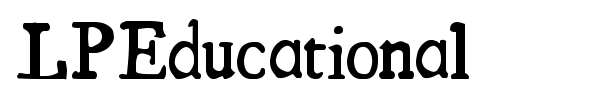 LPEducational font preview