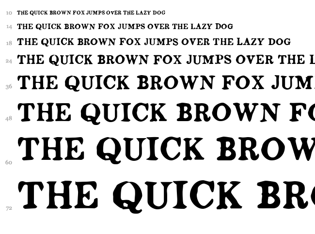 Ludger Duvernay font waterfall