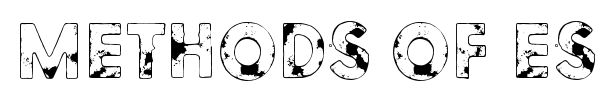 Methods of escape font