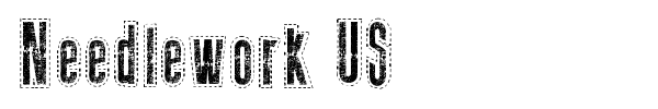 Needlework Font Needlework US font , Fancy - Eroded fonts - Fontzzz.com