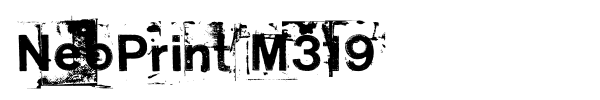 NeoPrint M319 font