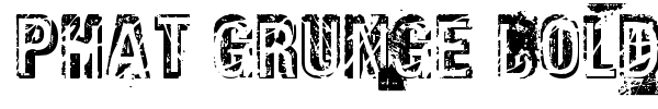 Phat Grunge Bold font preview