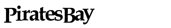 PiratesBay font