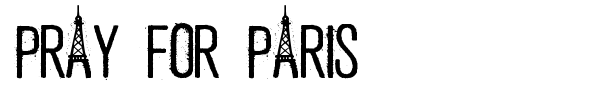 Pray For Paris font
