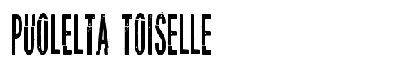 Puolelta toiselle font