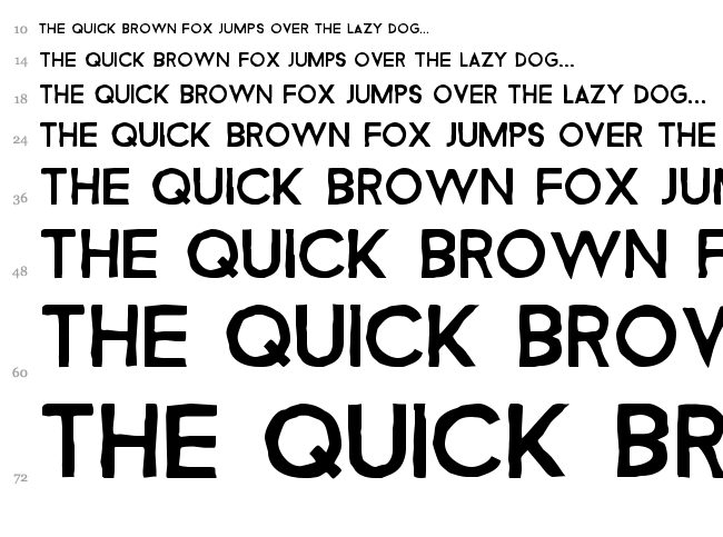 Rhino font waterfall