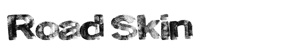 Road Skin font preview