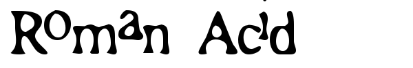 Roman Acid font