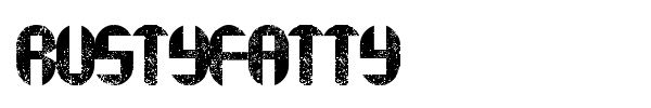 rustyfatty font