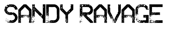 Sandy Ravage font preview