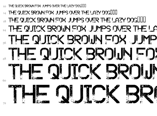 Sandy Ravage font waterfall