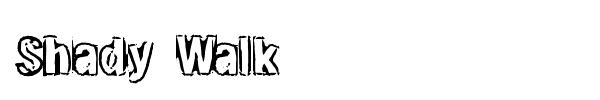 Shady Walk font preview