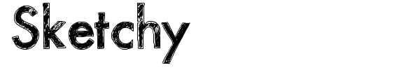 Sketchy font