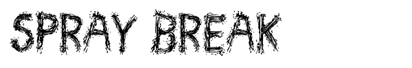 Spray Break font
