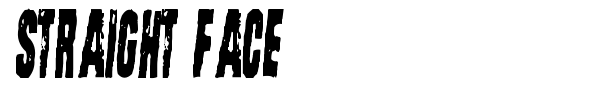 Straight Face font