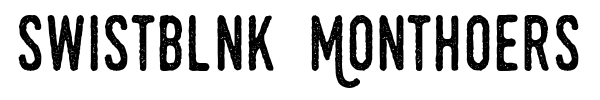 Swistblnk Monthoers font preview